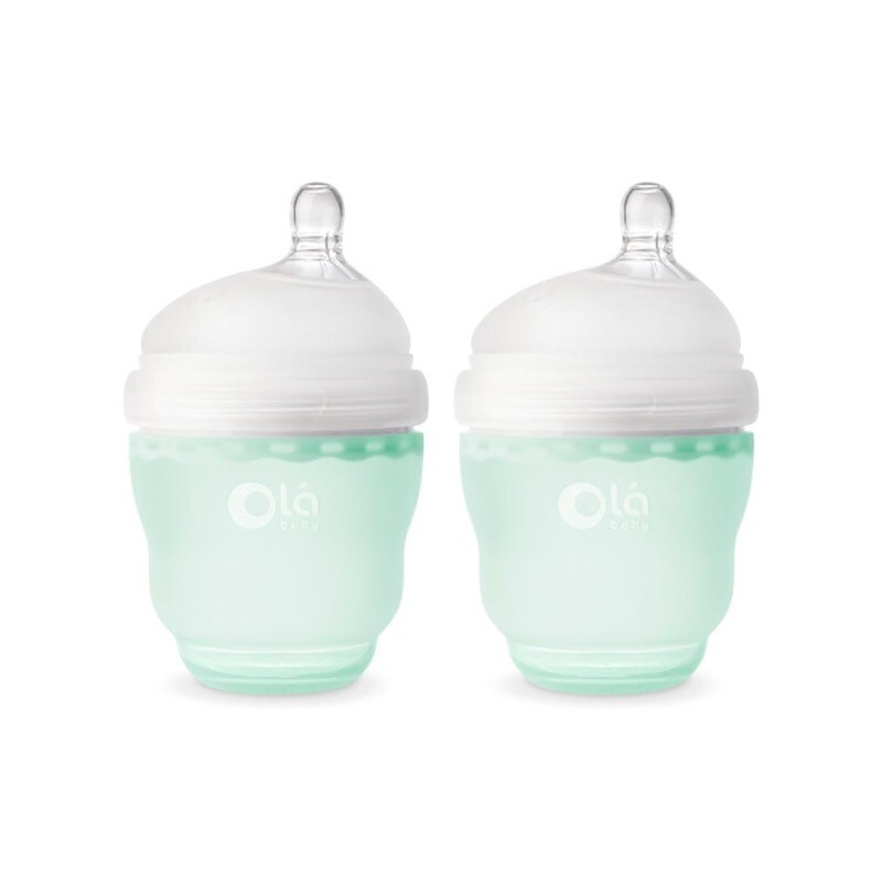 

Бутылочки для кормления 2 шт. по 120 мл Olababy Anti-Colic, мятный