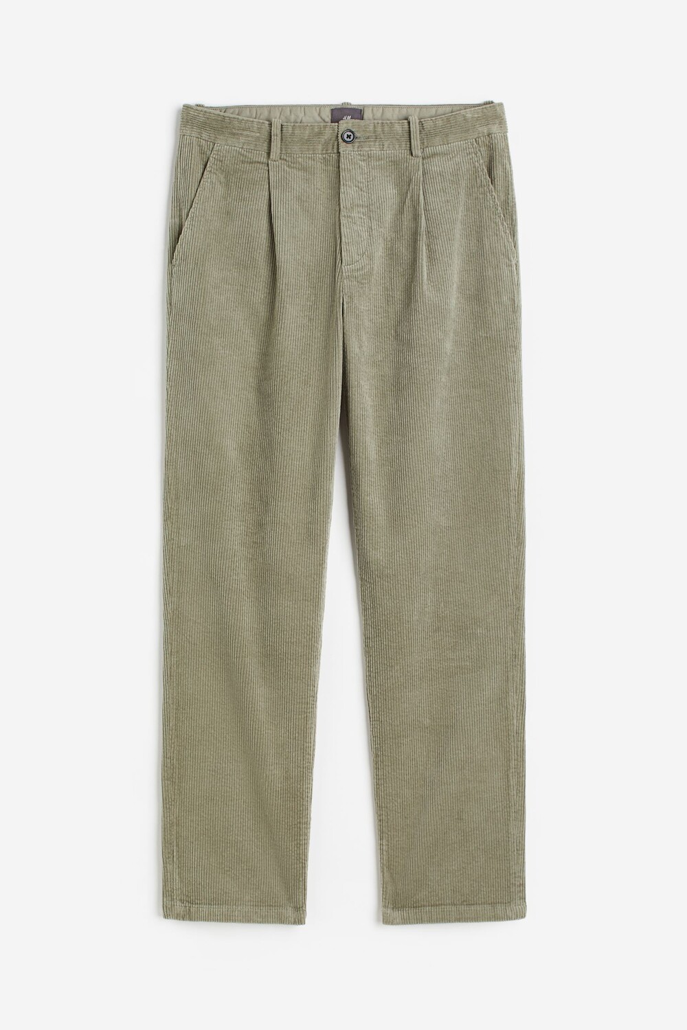 

Брюки H&M Regular Fit Corduroy, зеленый