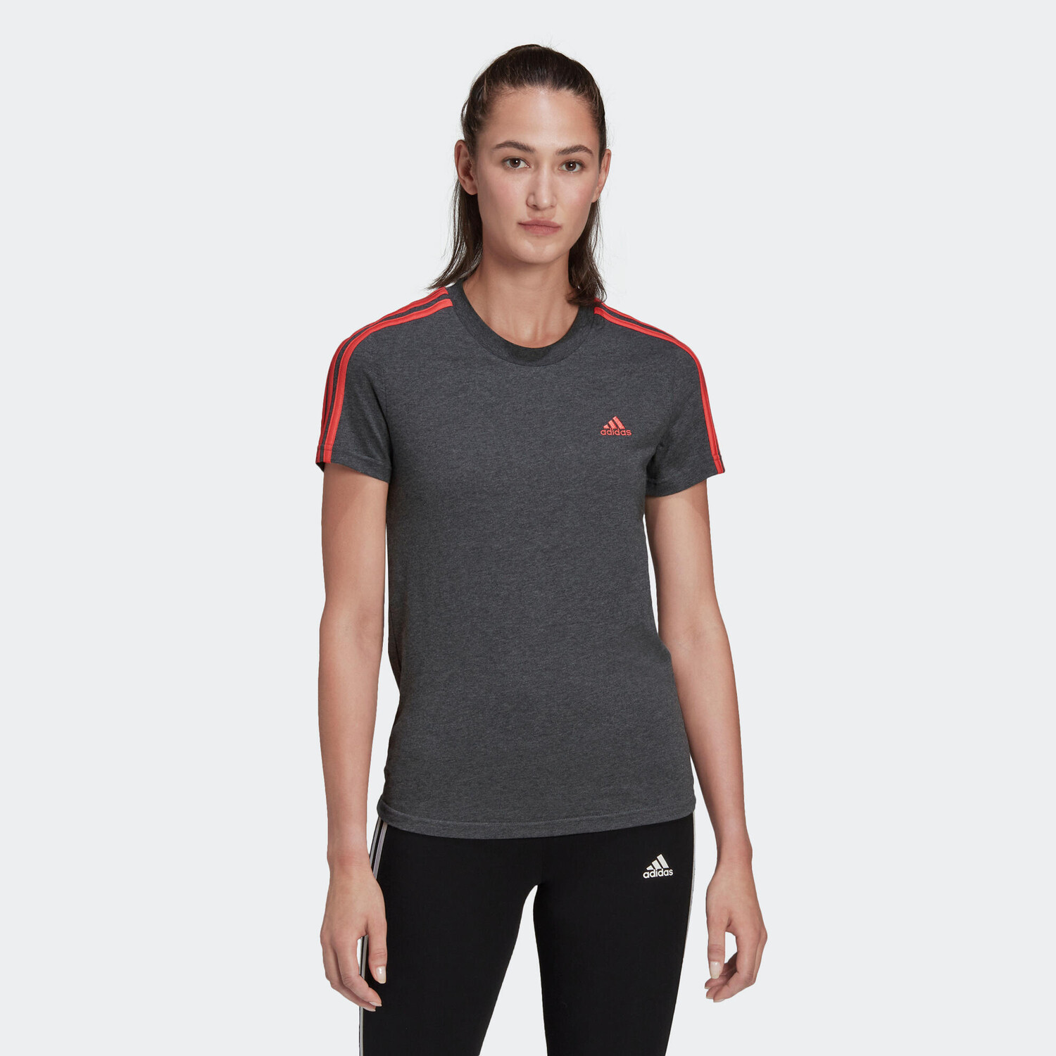 

Футболка Adidas Fitness Women - Essentials серая