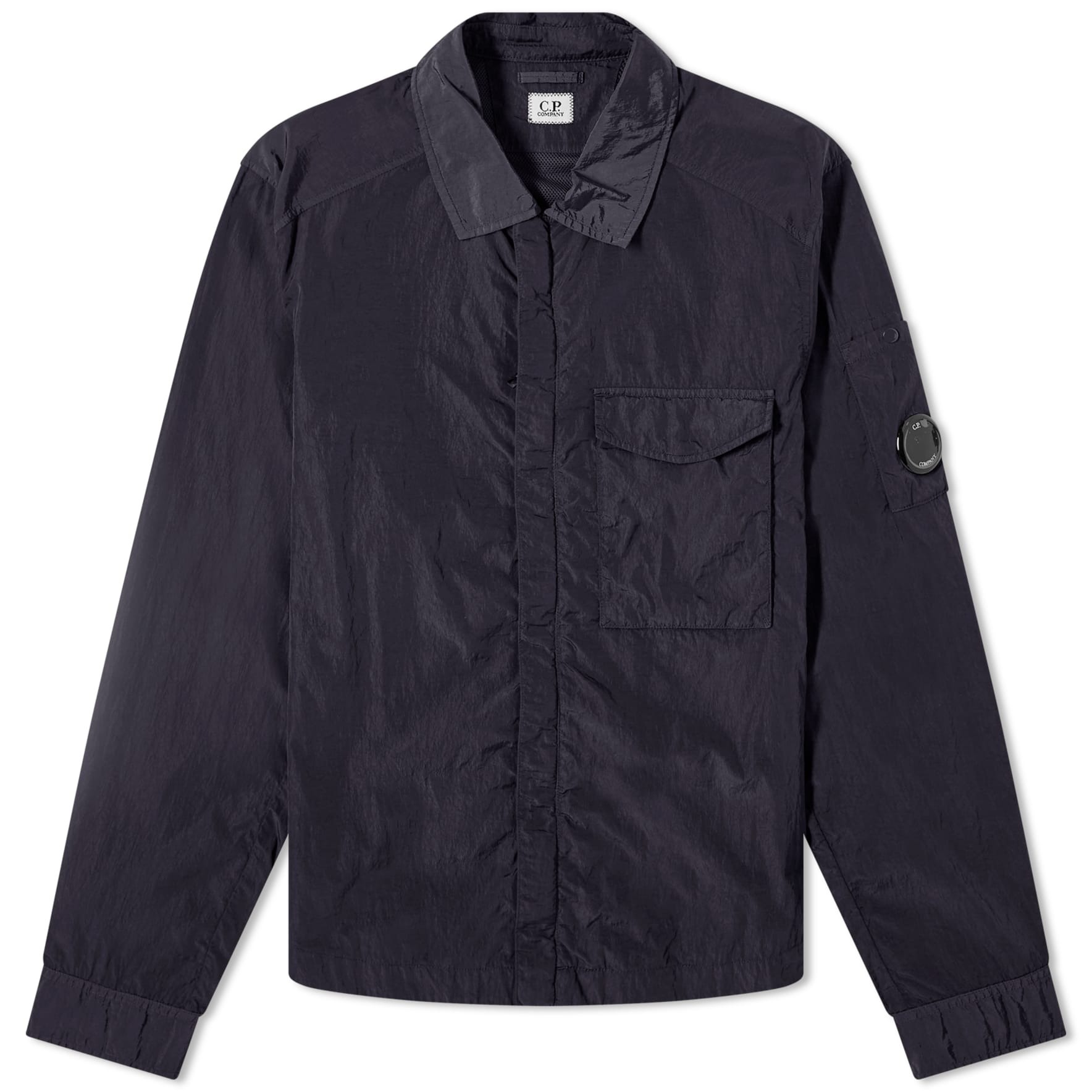 Куртка-рубашка C.P. Company Chrome-R Pocket, темно-синий куртка рубашка c p company chrome r pocket голубой