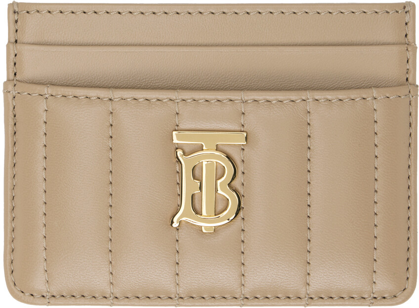 

Бежевая стеганая визитница Lola Burberry