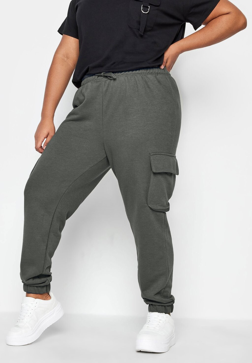 

Брюки-карго Yours Clothing, серый