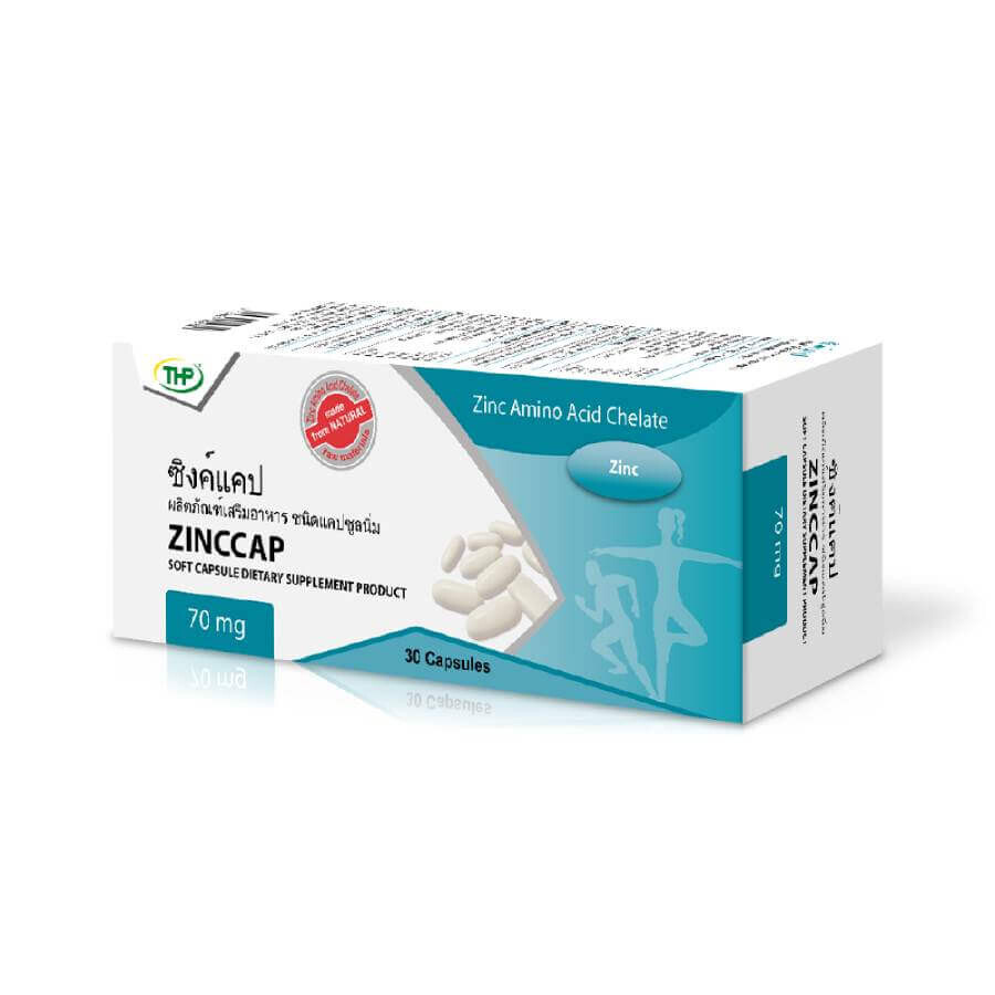 

Цинк THP Zinccap 70 мг, 30 капсул