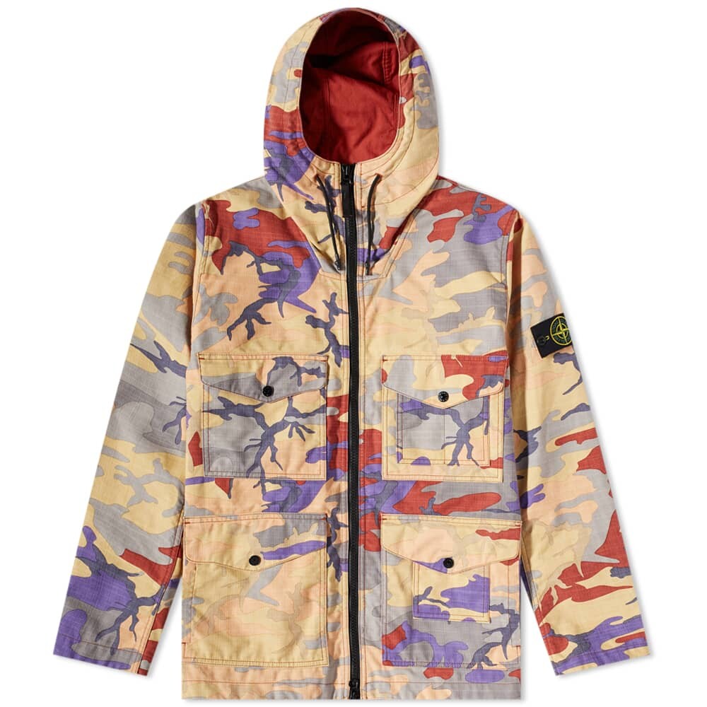 

Куртка с капюшоном с камуфляжным принтом Heritage Stone Island