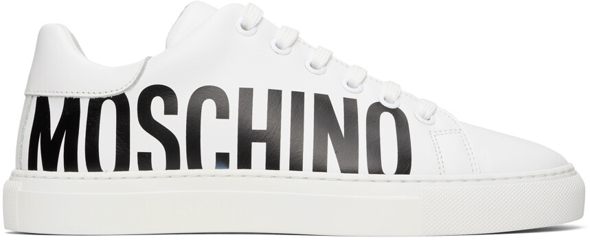 

Белые низкие кеды Serena Moschino