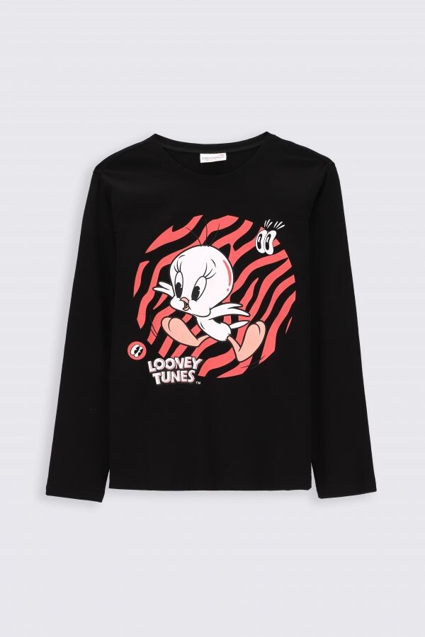 

Футболка с длинными рукавами Coccodrillo Looney Tunes, черный