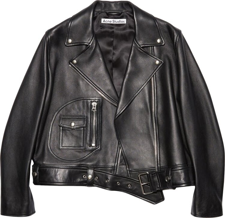 

Куртка Acne Studios New Merlyn Leather Jacket 'Black', черный