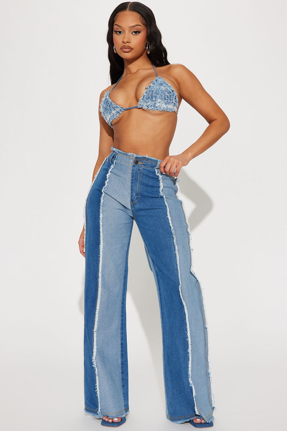 

Брюки Fashion Nova FNDNT30076, синий