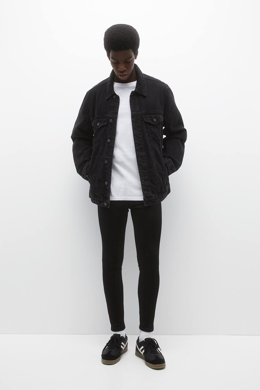 

Джинсы суперскинни стрейч Pull&Bear, черный