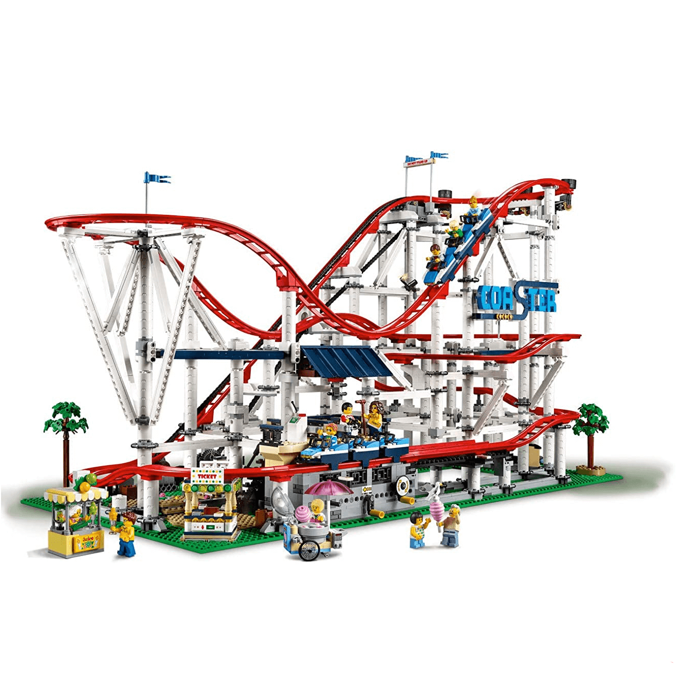 Самому конструктор. Конструктор LEGO creator 10261 американские горки. LEGO 10261 американские горки. LEGO creator Roller Coaster 10261. Лего креатор американские горки 10261.