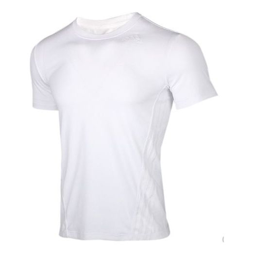 Футболка Adidas Training Sports Round Neck Short Sleeve White, Белый футболка zara round neck белый