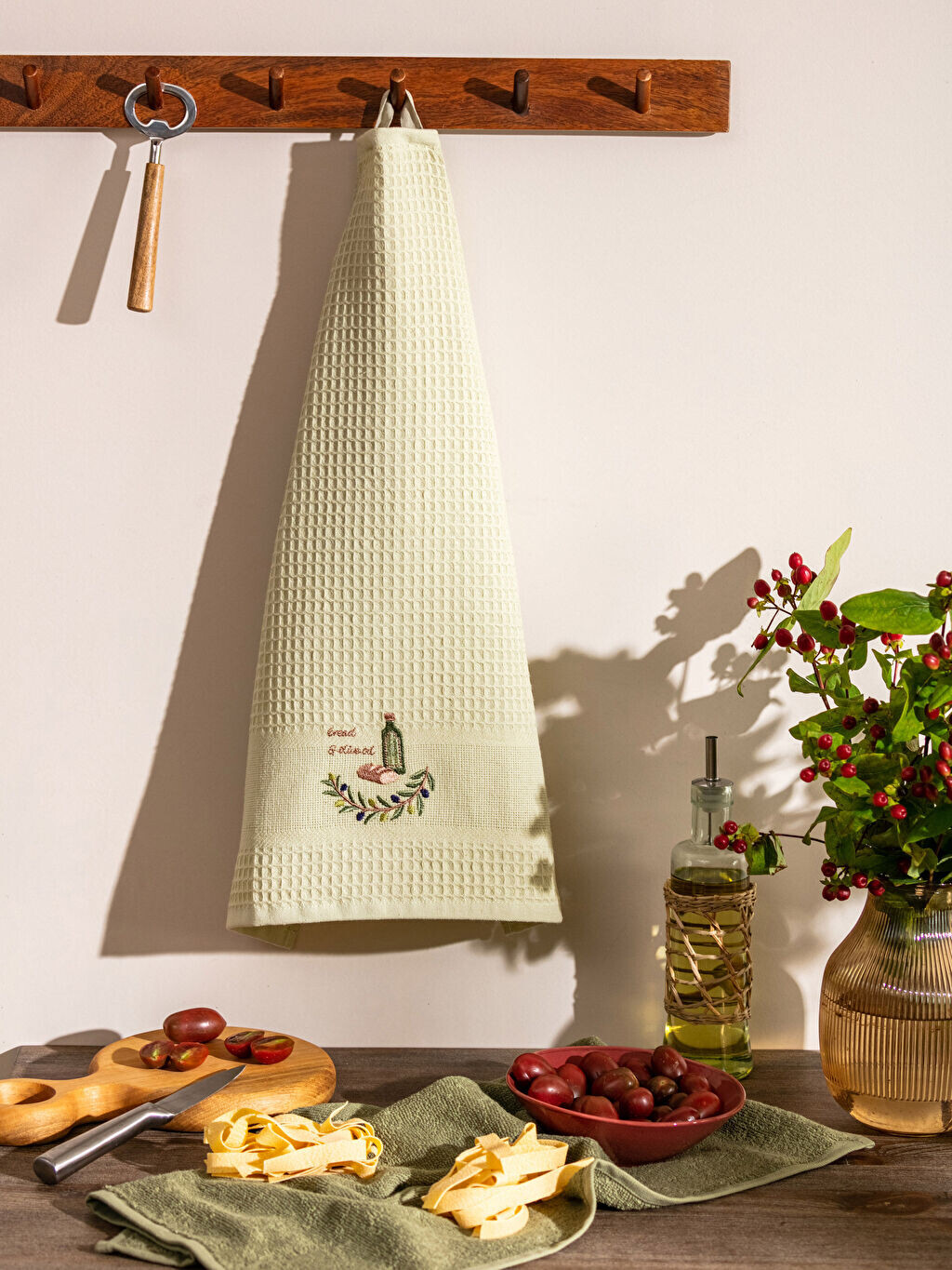 

Вышитая салфетка для сушки 2 шт. 40x50 см LCW Home