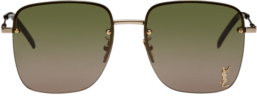 

Золотые солнцезащитные очки SL 312 Saint Laurent