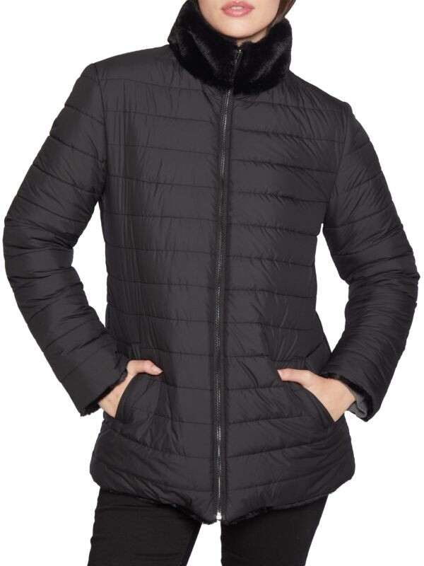 

Двусторонняя Куртка Blue Duck из искусственного меха, черный