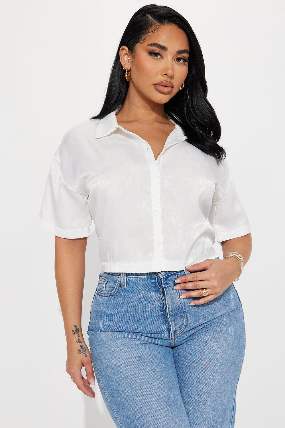 

Рубашка Fashion Nova WT48911, белый