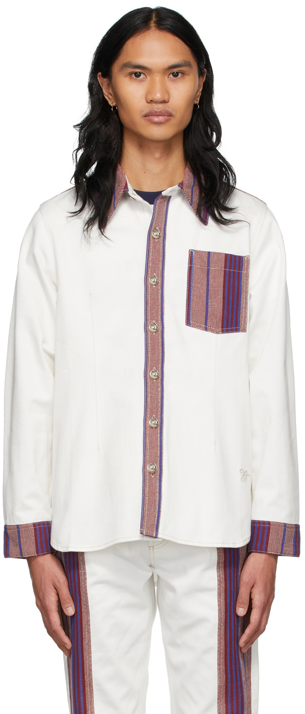 Джинсовая рубашка Off-White Keita Wales Bonner style morocco