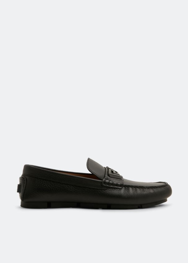 

Лоферы VERSACE La Greca loafers, черный