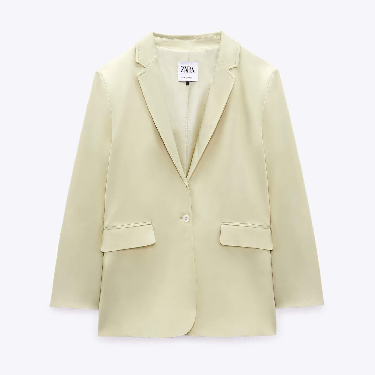 

Атласный пиджак Zara, цвет морской волны (Размер XXL)