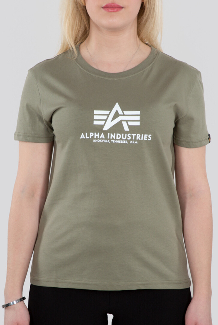 

Футболка Alpha Industries New Basic женская, оливковая