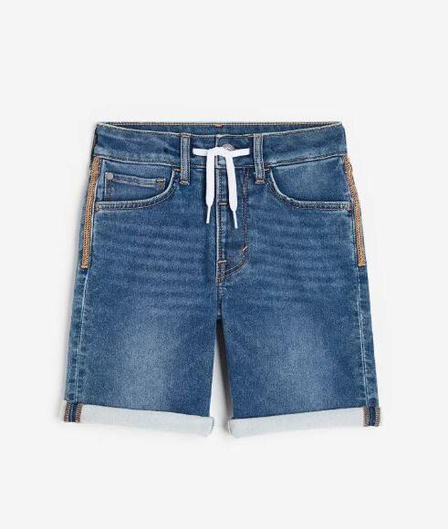 

Шорты облегающие H&M Super Soft Slim, синий