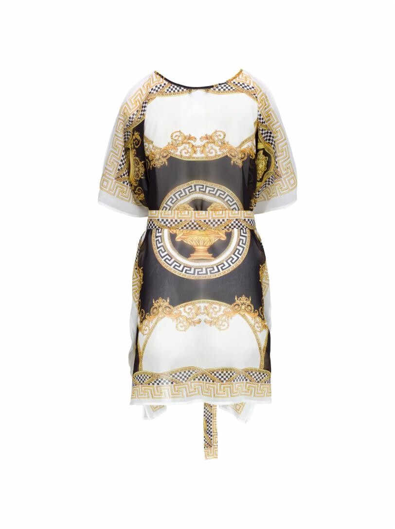 

Пляжная накидка с принтом Barocco Versace