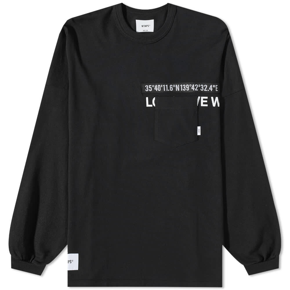 

Футболка WTAPS Long Sleeve WTUBE Print Pocket Tee