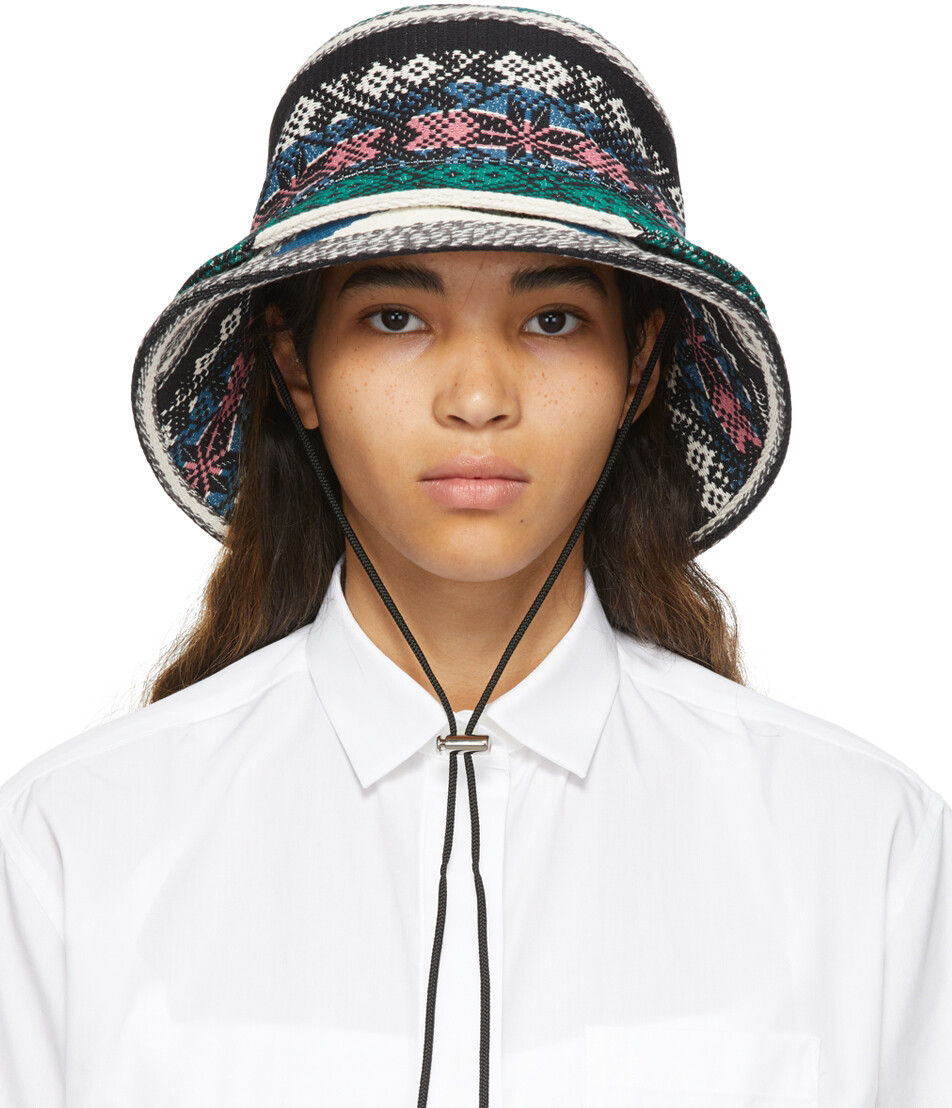 

Многоцветная хлопковая панама sacai