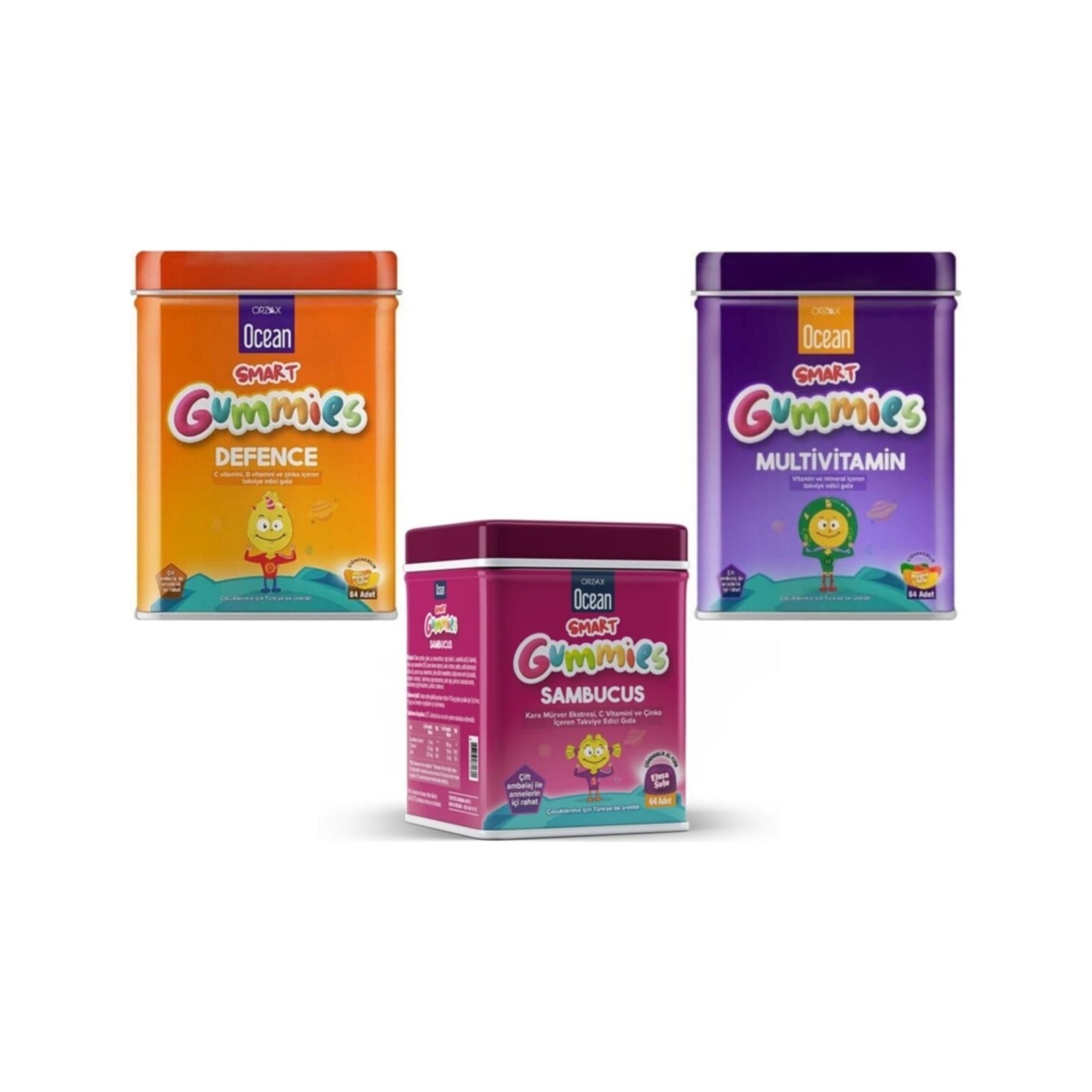 Пищевая добавка Ocean Smart Gummies, 3 упаковки zenwise health women s organic probiotic gummies strawberry 45 gummies