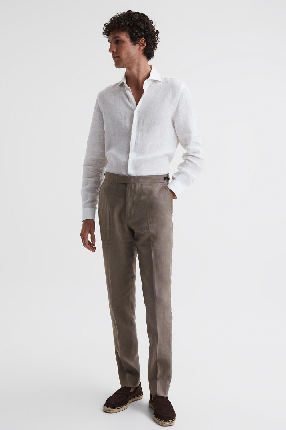 

Элегантные льняные брюки Kin Reiss