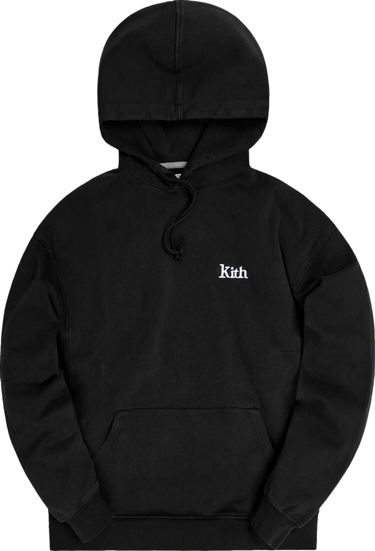 

Худи Kith Compact Knit Williams III Hoodie 'Black', черный