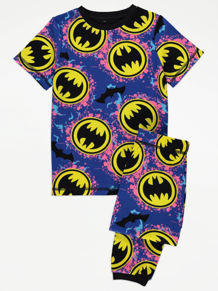 

Пижама с аэрозольной краской с логотипом DC Comics Batman George.