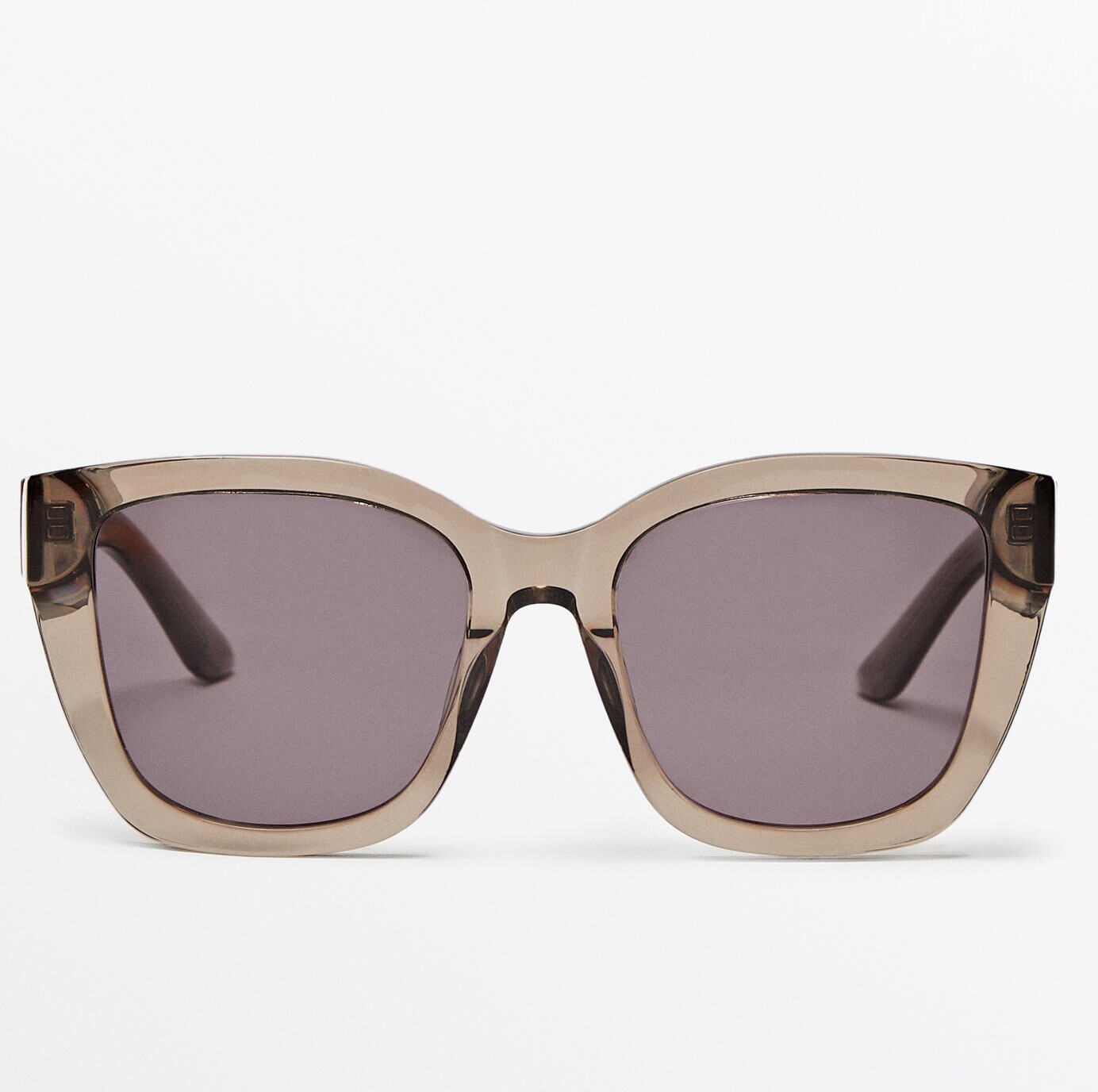 

Солнцезащитные очки Massimo Dutti Square, светло-коричневый