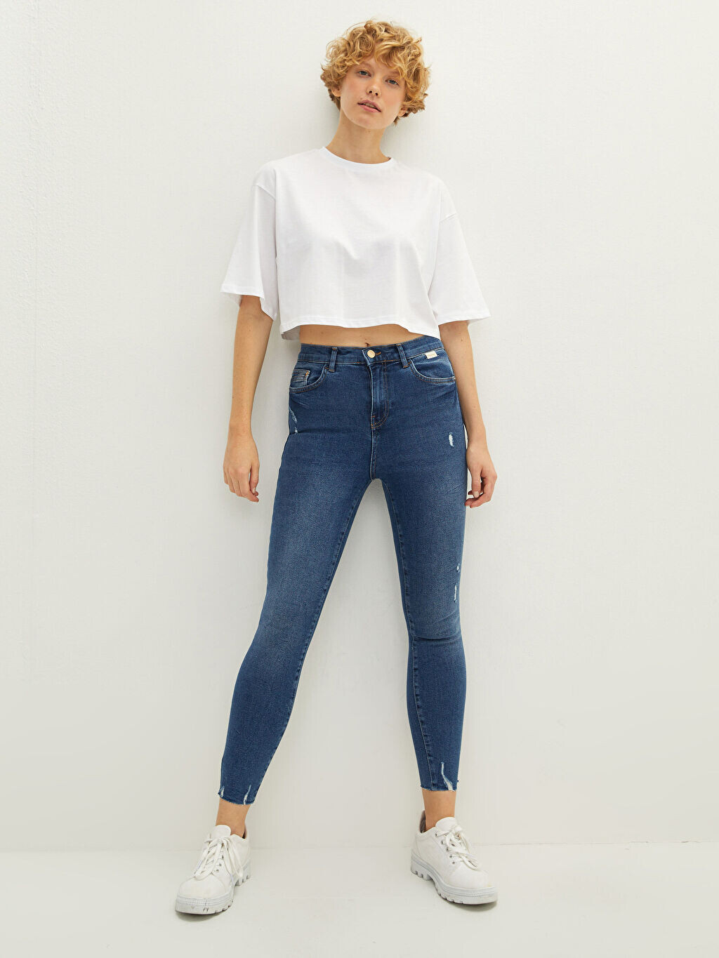 

Супероблегающие женские джинсы Rodeo с высокой талией и карманами LCW Jeans