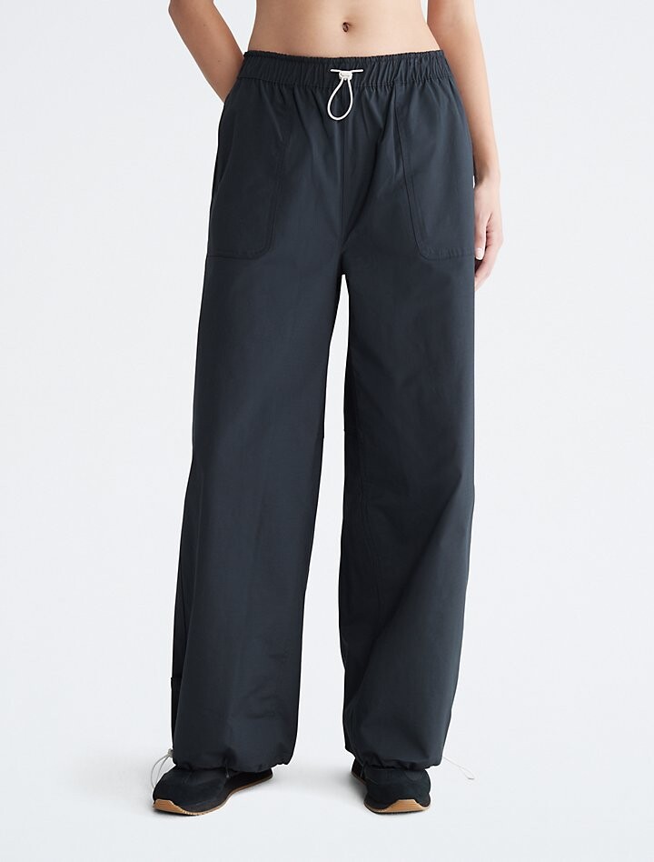 

Широкие тканые брюки CK Sport Athletic Calvin Klein, черный