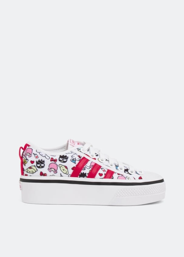 

Кроссовки ADIDAS Nizza 'Hello Kitty' platform sneakers, разноцветный
