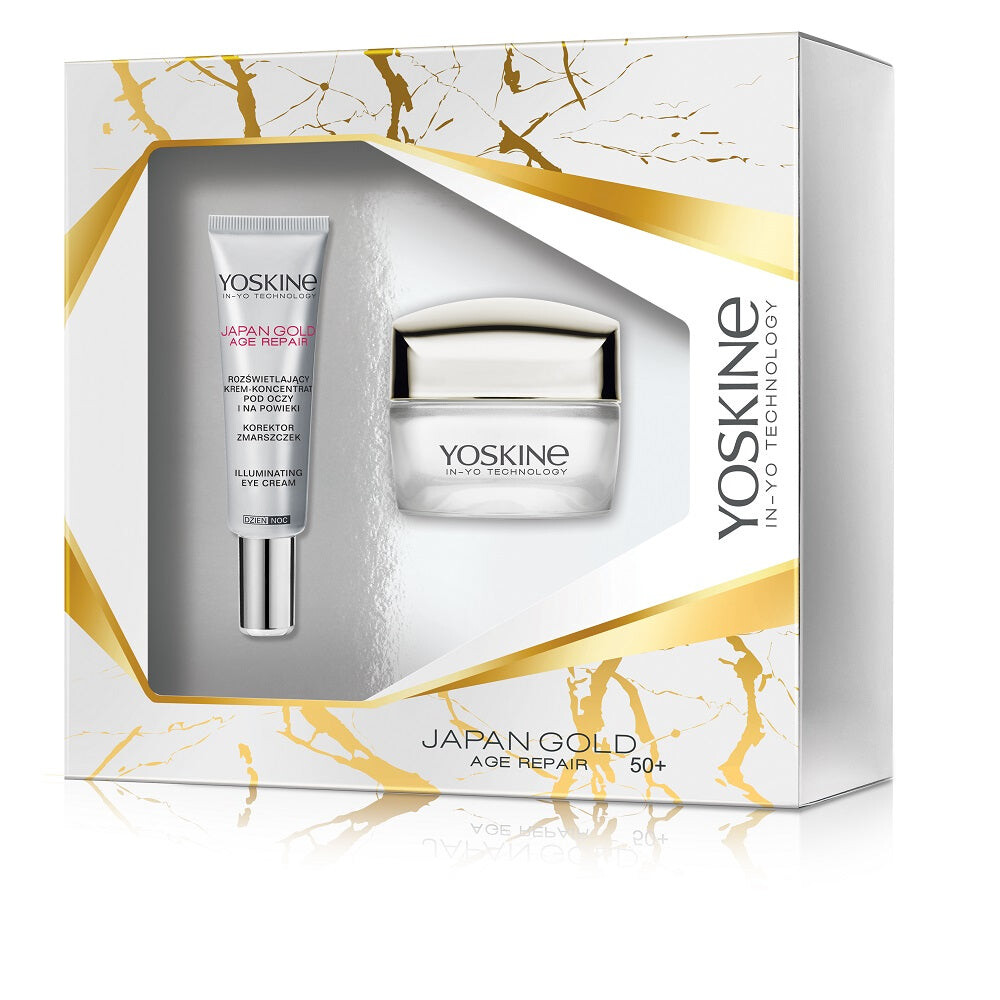 

Yoskine Japan Gold Age Repair набор дневной и ночной крем 50+ 50мл + крем для глаз 15мл