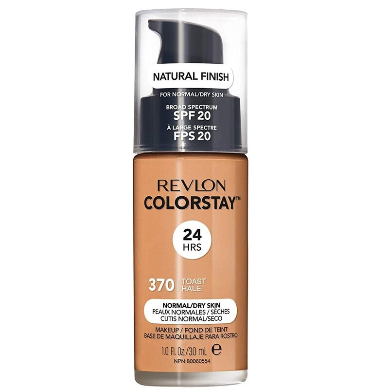 

Revlon Тональная основа ColorStay Makeup for Normal/Dry Skin SPF20 для нормальной и сухой кожи 370 Toast 30 мл