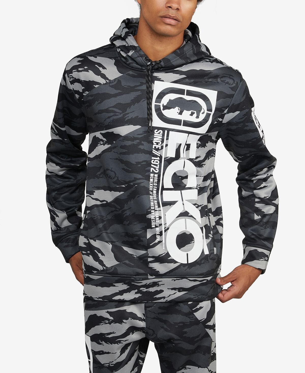 

Мужская толстовка с капюшоном turbo tiger Ecko Unltd, черный