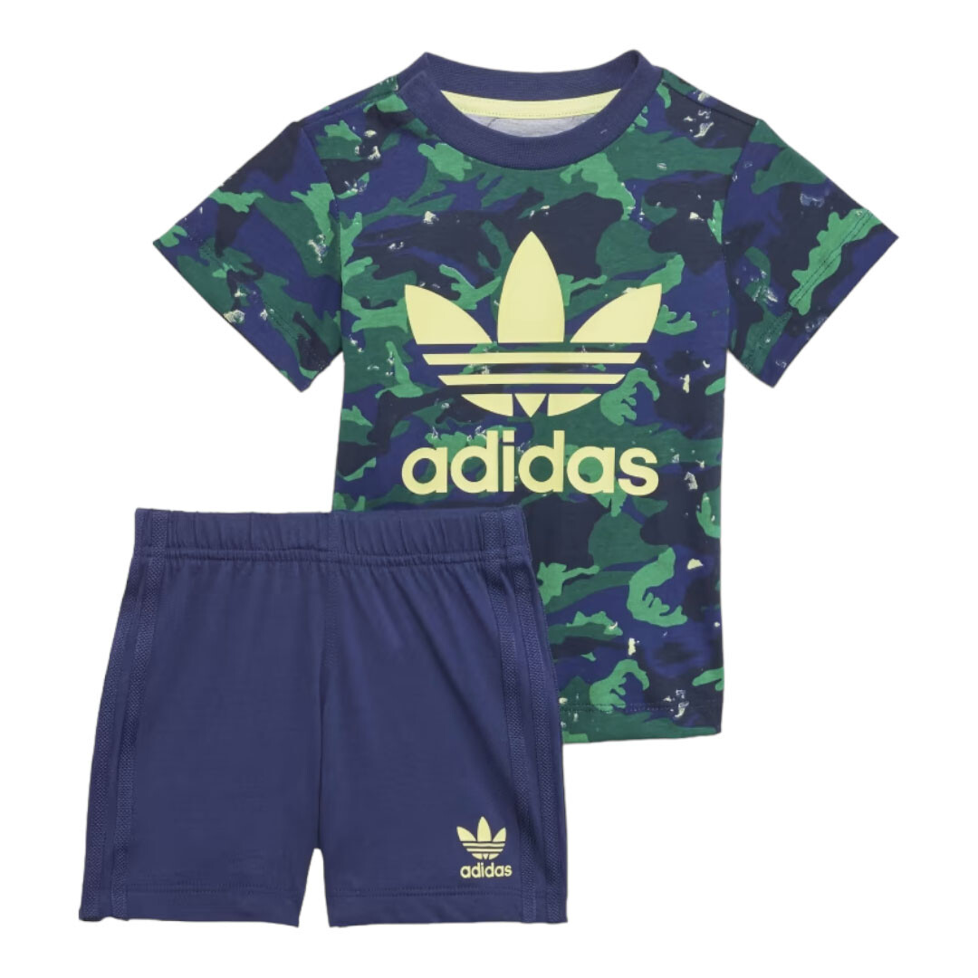 

Спортивный костюм Adidas Originals Camo, синий/зеленый