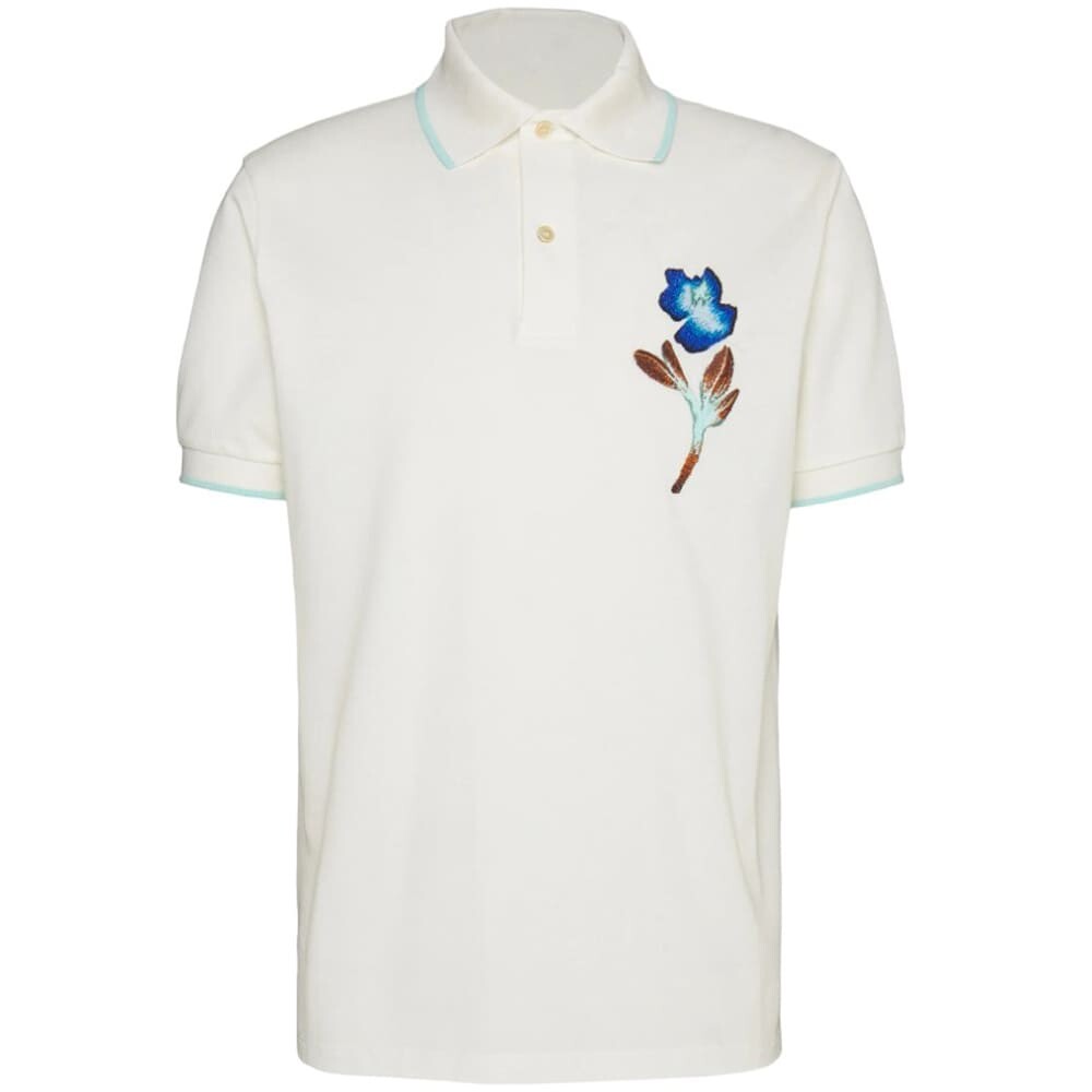 

Футболка-поло Paul Smith Floral, белый