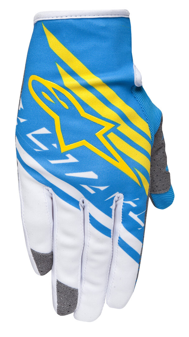 

Мотокросс перчатки Alpinestars Racer Supermatic, синий/белый/желтый