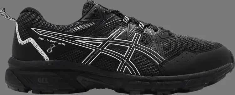 

Кроссовки gel venture 8 4e wide 'black white' Asics, черный