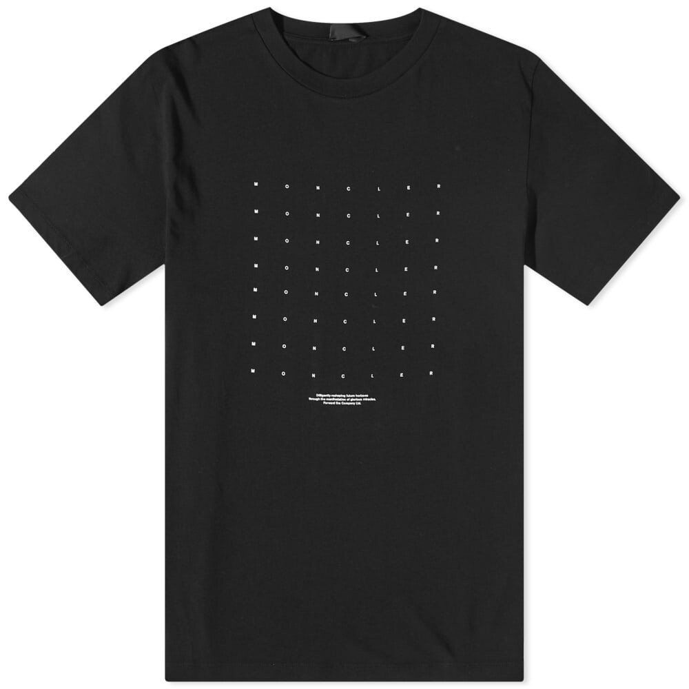 

Футболка Moncler Grid Logo Tee, Черный