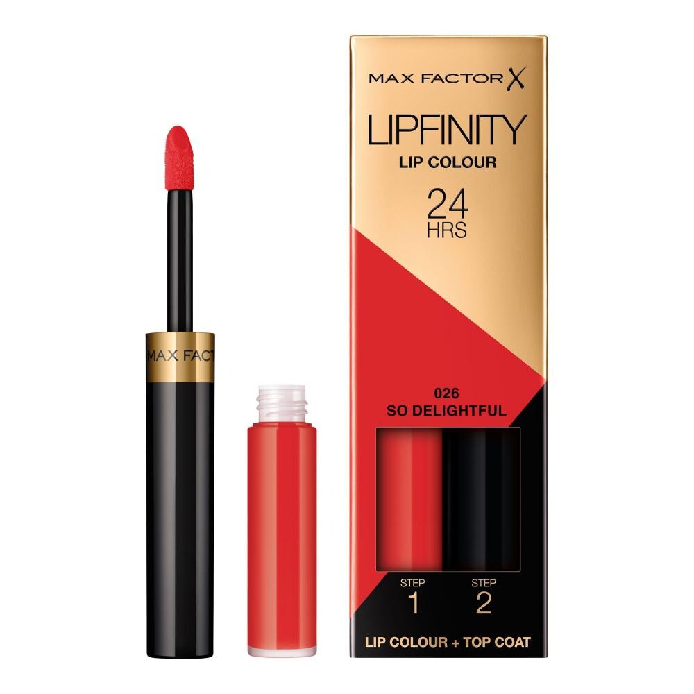 

Max Factor Lipfinity Lip Color двухфазная жидкая губная помада со стойким эффектом 026 So Delightful
