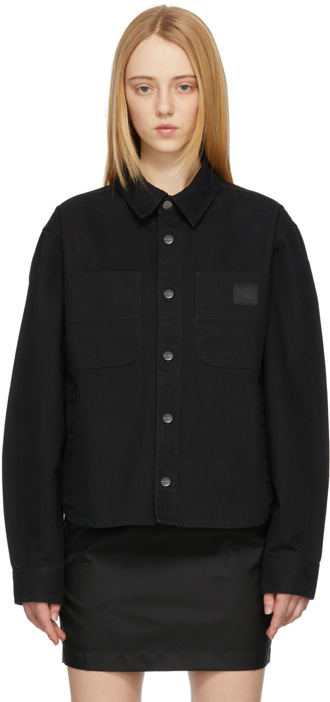 

Черная куртка-рубашка Carhartt Edition WIP WARDROBE.NYC