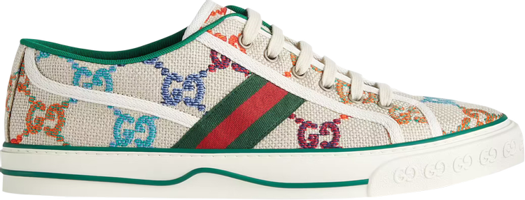 Кроссовки Gucci Tennis 1977 White Multi, белый - фото