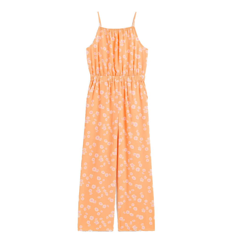

Комбинезон H&M Floral Printed Crop, оранжевый