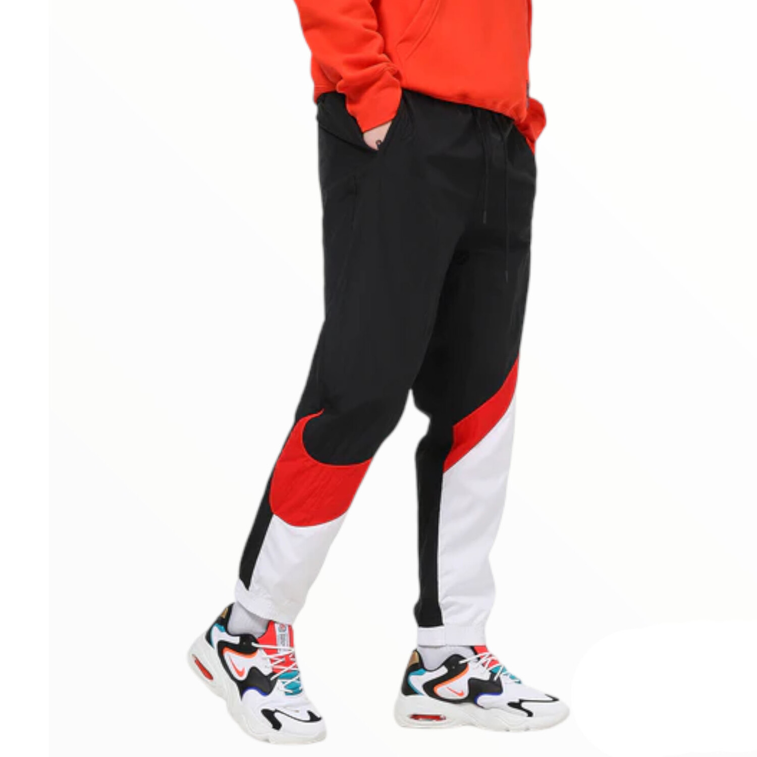 

Мужские брюки спортивные Nike Sportswear Hbr, черно-красный
