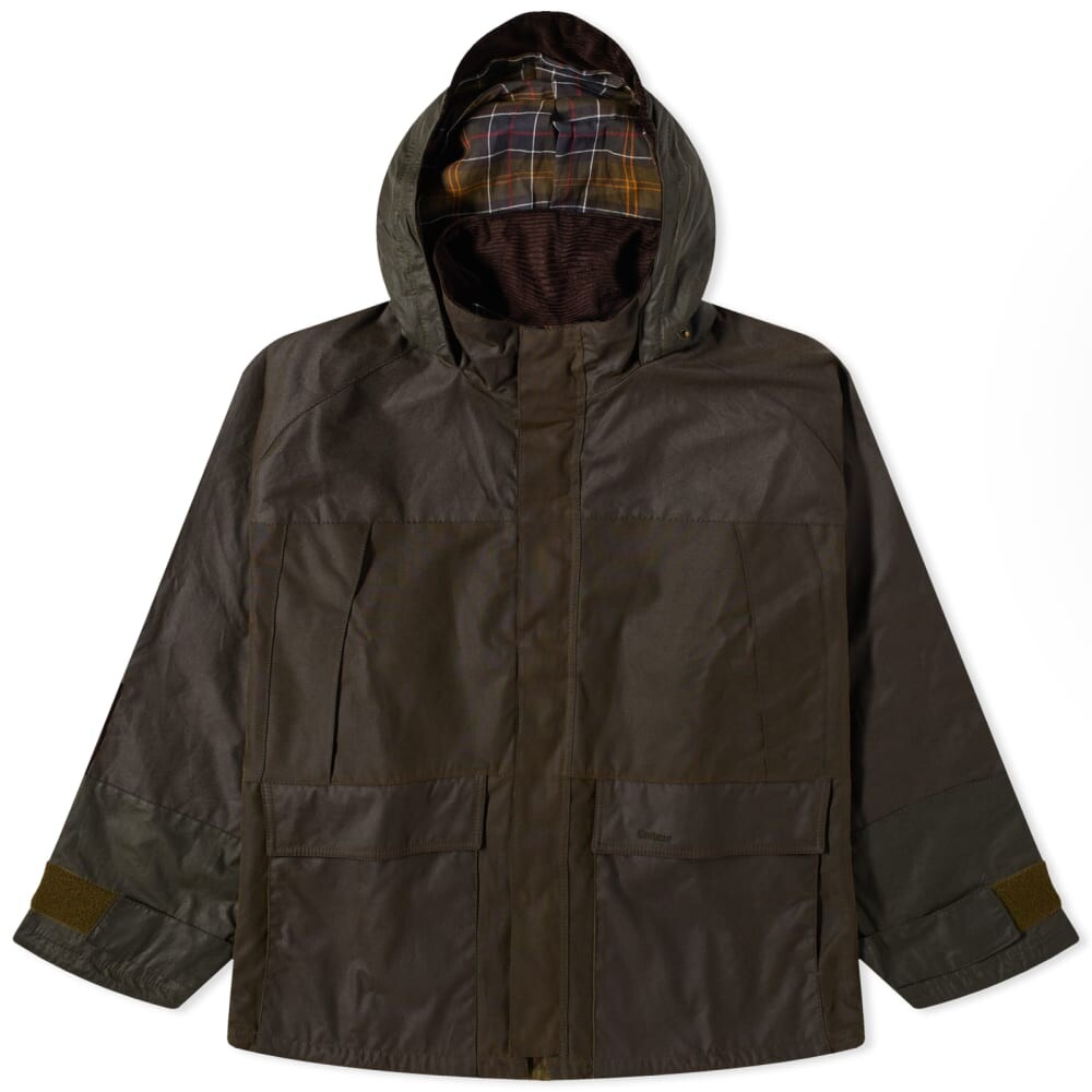 

Короткая парка из воска Barbour Heritage, оливковый, Зеленый