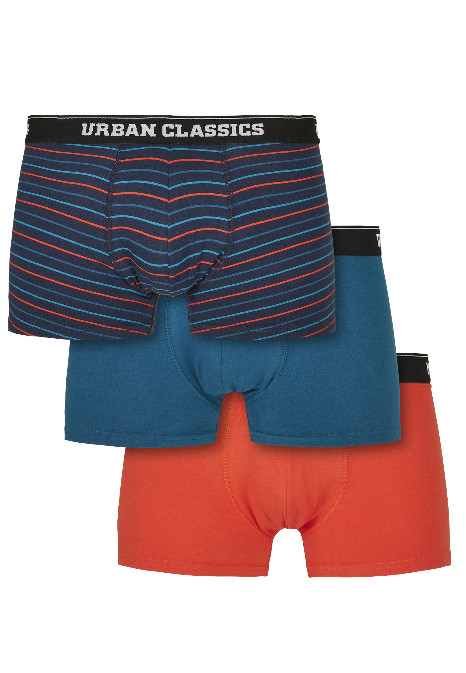 Боксеры Urban Classics s, цвет mini stripe aop+boxteal+boxora